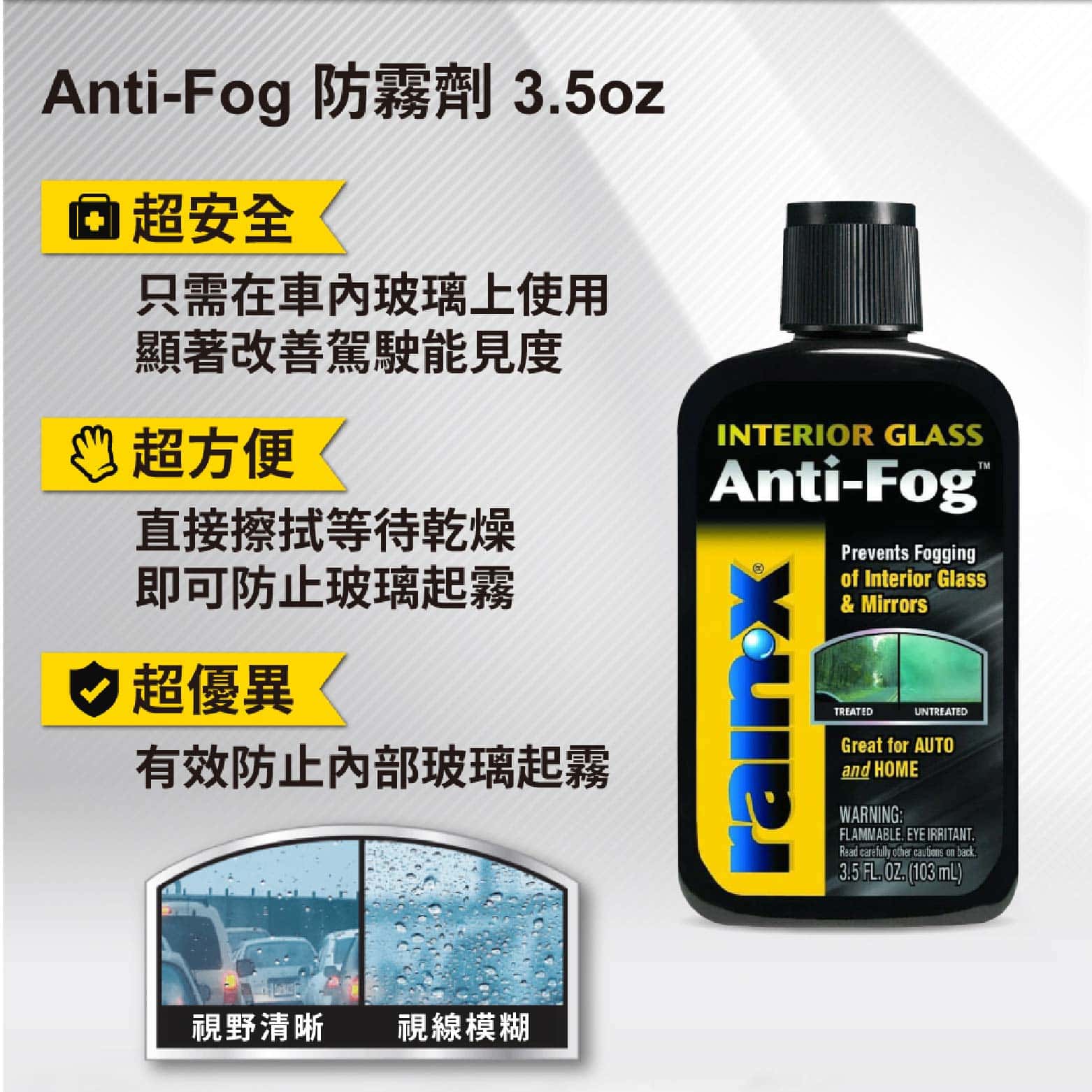 Rain-X Anti-Fog (3.5oz) 103ml