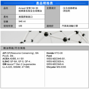 AMSOIL 安索 5W30