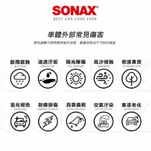 SONAX 保險桿黑漆 100ml