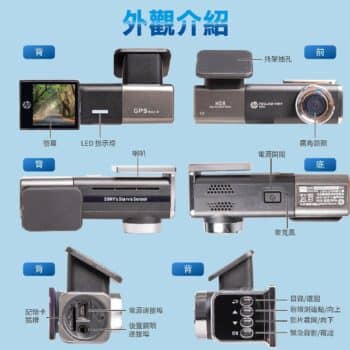 HP 前後雙鏡星光級行車記錄器 f920x kit