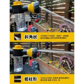 艷黑洗車八段多功能水槍