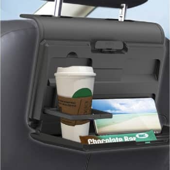 日本EXEA 雙USB車充 多功能後座餐飲架 EB-213