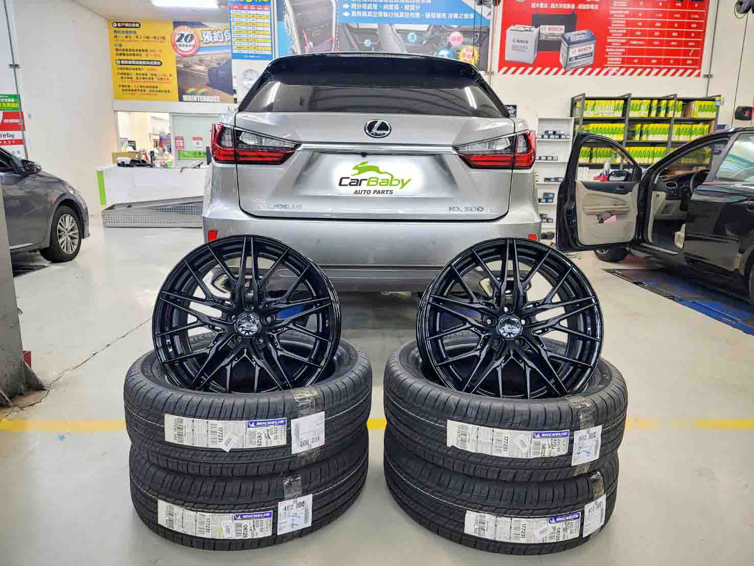 LEXUS 凌志 RX300 2019 升級 米其林 PRIMACY TOUR A/S輪胎 235/55R20 + FACE WHEELS 20吋 雙片式旋壓鋁圈