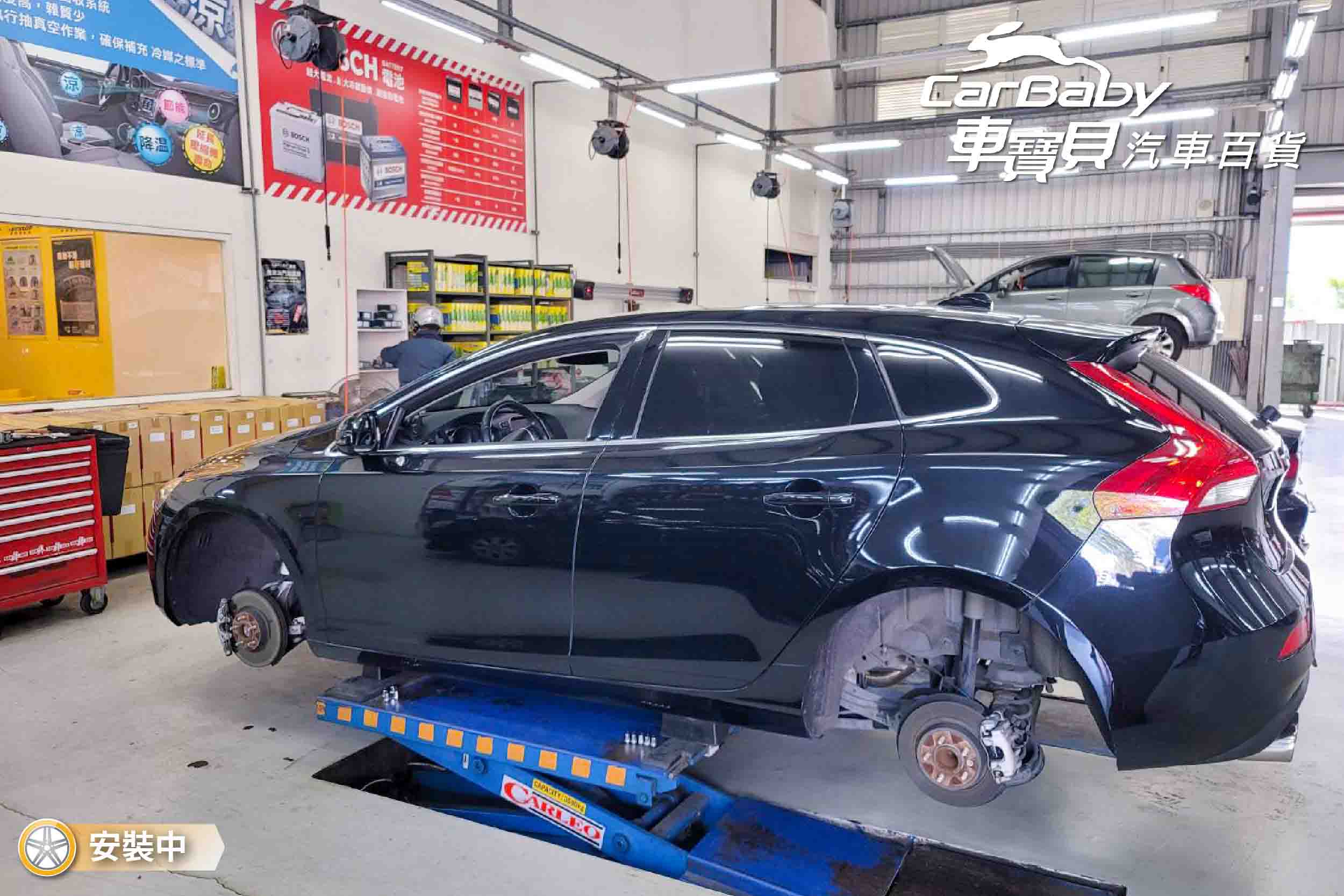 VOLVO 富豪 V40 升級 固特異輪胎F1A5 235/35R19 + 美國品牌KIassen lD 19吋 旋壓輕量化鋁圈，安裝於車寶貝汽車百貨五權西店。固特異的人氣豪華性能胎款F1A5，自上市以來好評不斷，瞬速制動、側力緩衝、自控煞停科技保障行車安全。