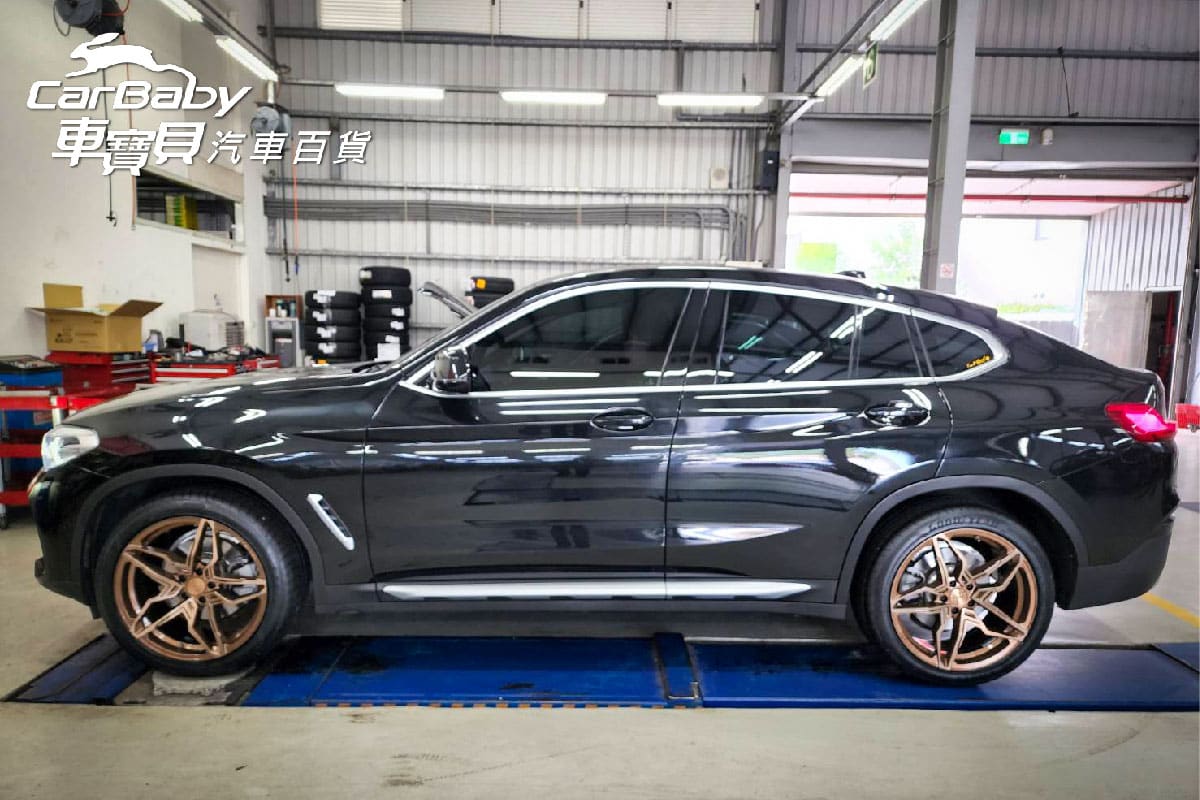 BMW 寶馬 X4 升級 20吋輪胎固特異F1A3 SUV 德製 245/45/20 德製品牌COR,SPEEO旋壓輕量化鋁圈 + X4原廠來令片+感應線
