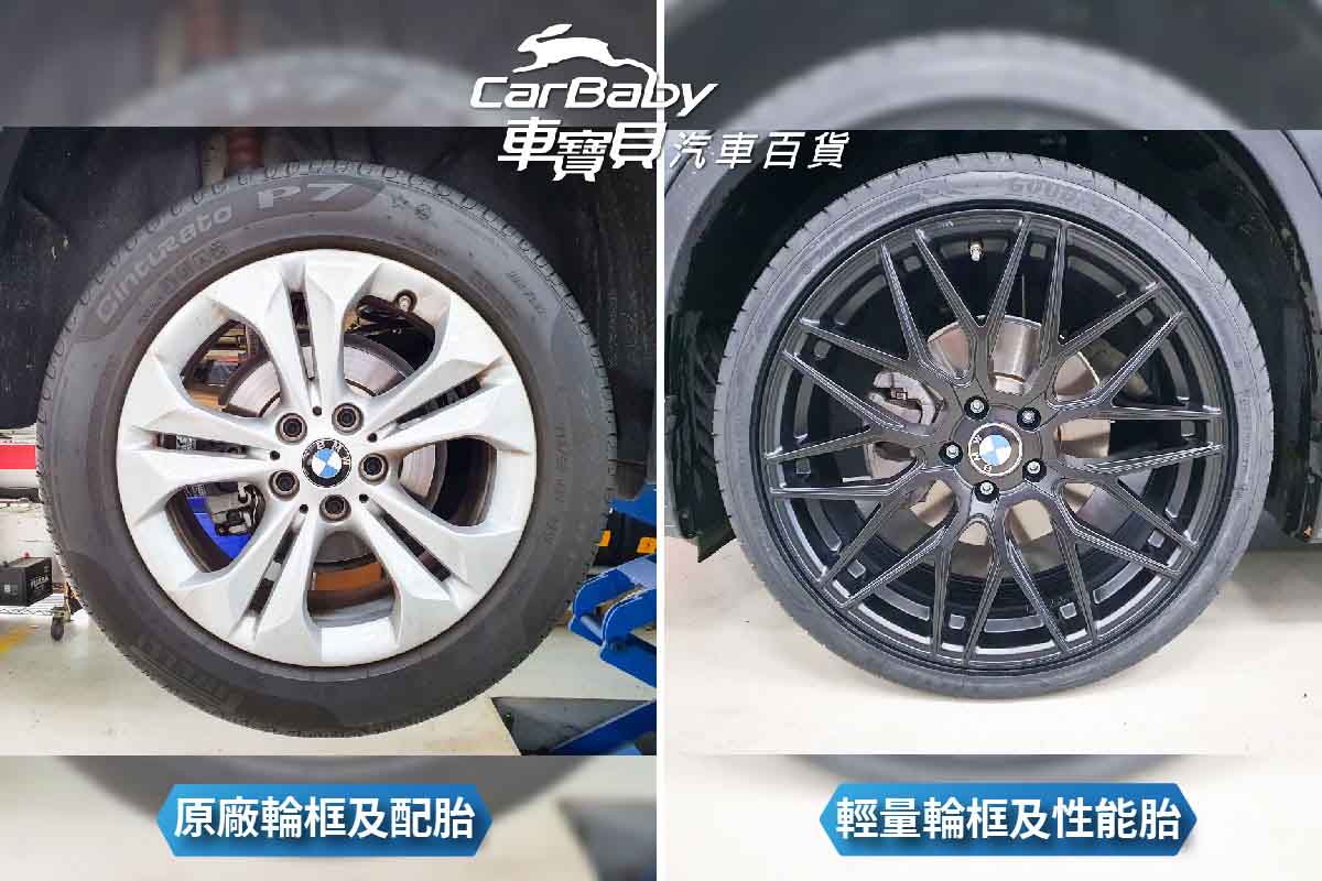 BMW 寶馬 X1 升級 四輪四圈：固特異輪胎F1A3 德國製 245/35R20+ BMW 專用RSV旋壓鋁圈，安裝於車寶貝汽車百貨五權下店。GOODYEAR 固特異 Eagle F1 Asymmetric 3 | 頂尖車廠認證原配性能街胎，擁有優越溼地抓地力的高性能頂級胎。獲TÜV評選在溼地抓地力、操控性能及煞車評測項目表現第一。