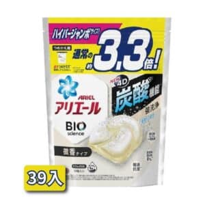 日本 ARIEL 4D洗衣凝膠球 (39入) 微香白竹