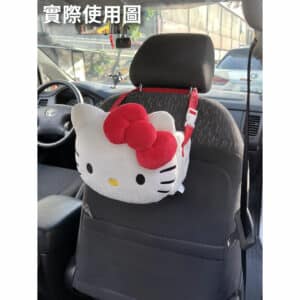 HELLO KITTY經典 車用面紙盒掛袋