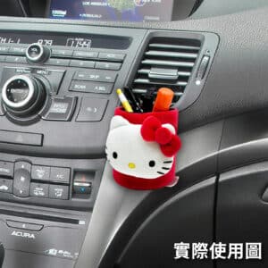 HELLO KITTY經典 車用置物桶掛袋