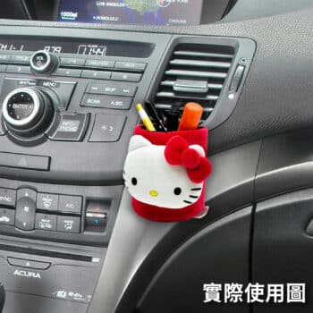 HELLO KITTY經典 車用置物桶掛袋
