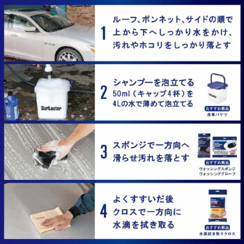 SURLUSTER 鍍膜車身專用洗車精1L｜S-30